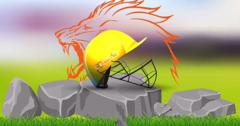 Chennai Super Kings yellow helmet with lion concept art for IPL 2026