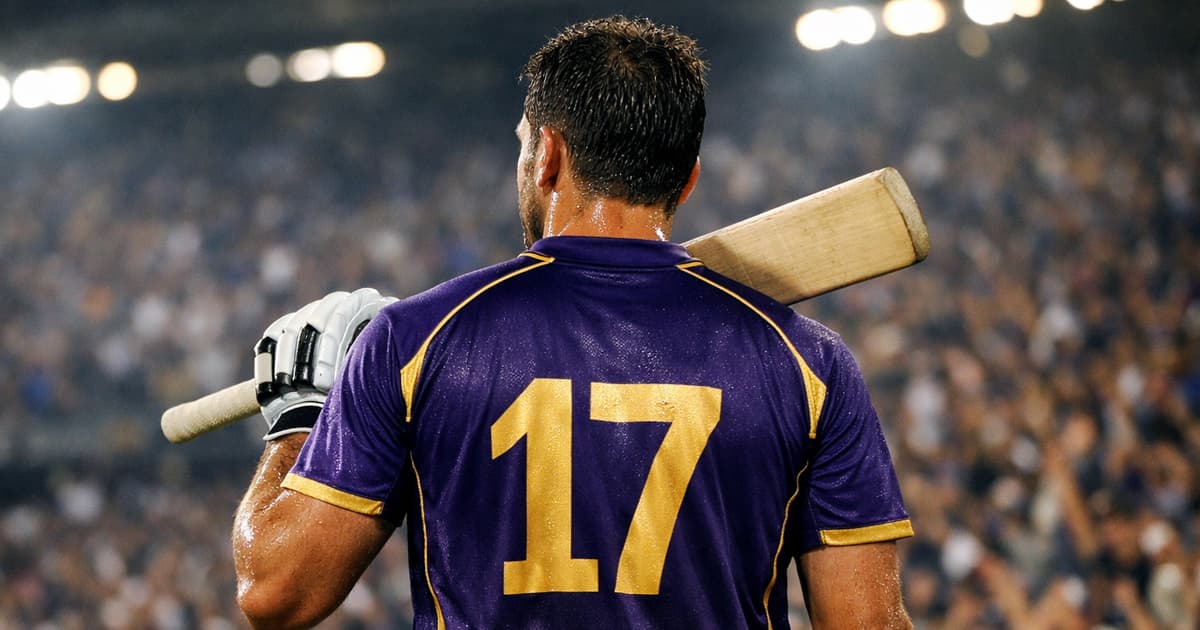 Kolkata Knight Riders cricket helmet sitting on a pile of money representing record bid