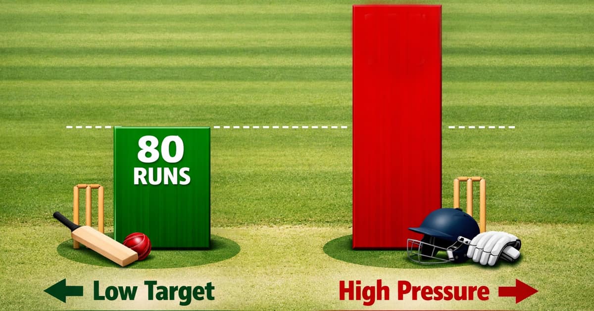 Low target chase pressure in England Ashes victory