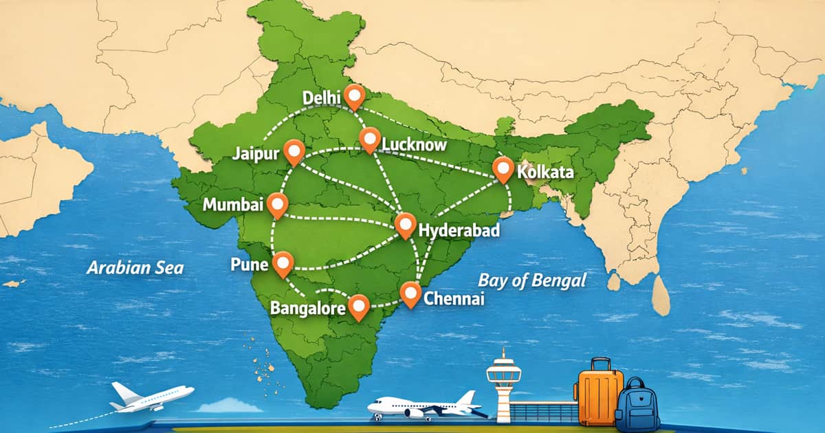 IPL 2026 venue map and travel schedule for teams