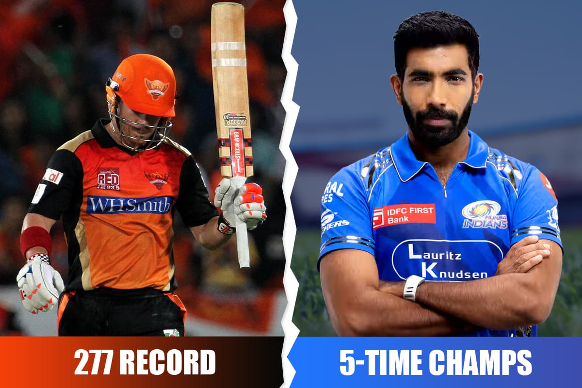 Sunrisers Hyderabad vs Mumbai Indians historic stats comparison featuring Travis Head and Jasprit Bumrah IPL 2026.