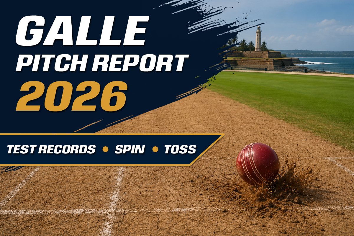 Galle International Stadium Pitch Report showing the Test cricket pitch in 2026
