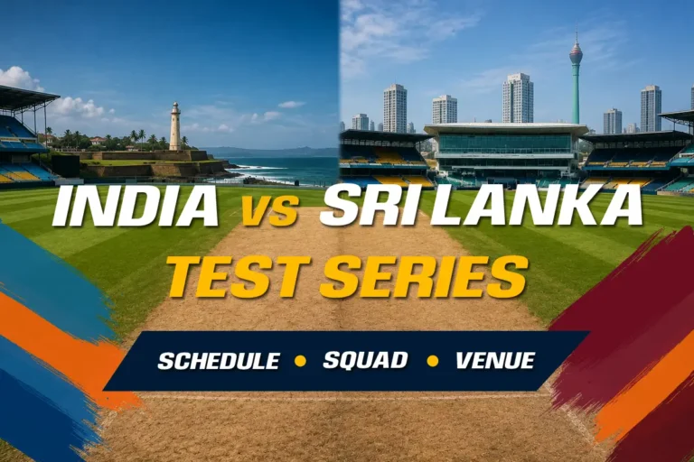 India vs Sri Lanka Test Series 2026 schedule, squads and venues